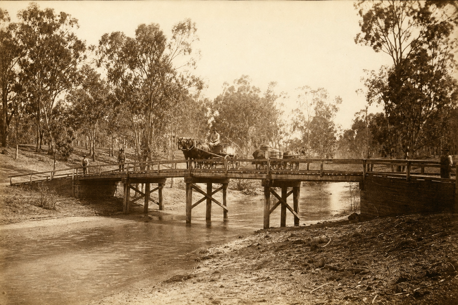 Gympie Road in the 1870s — the gold rush route through Kedron