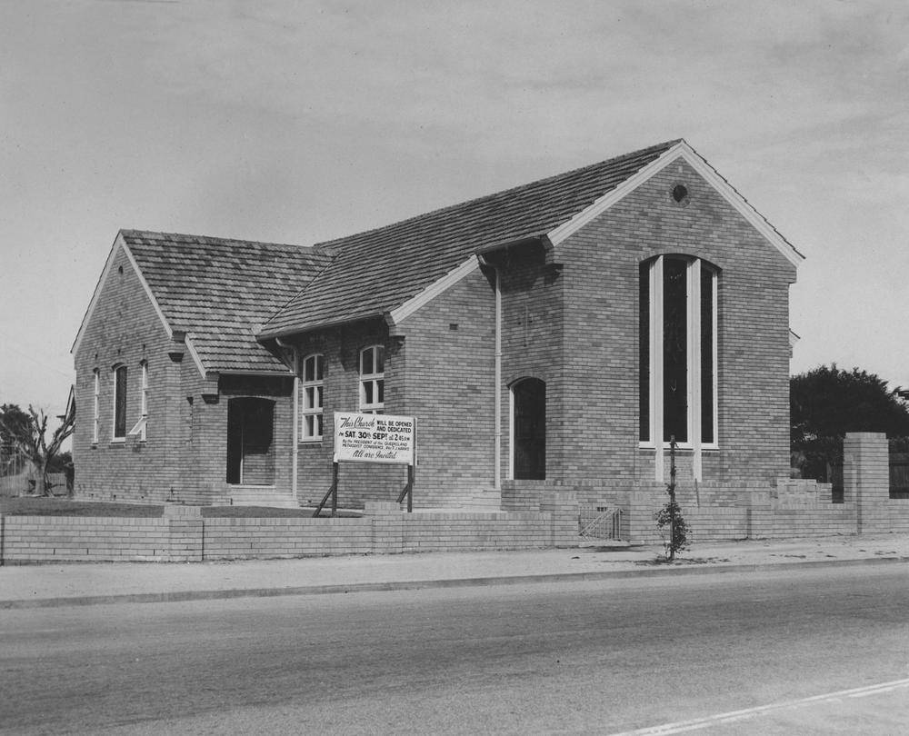 Chermside Methodist Church in 1950 — a glimpse of the area's early community life
