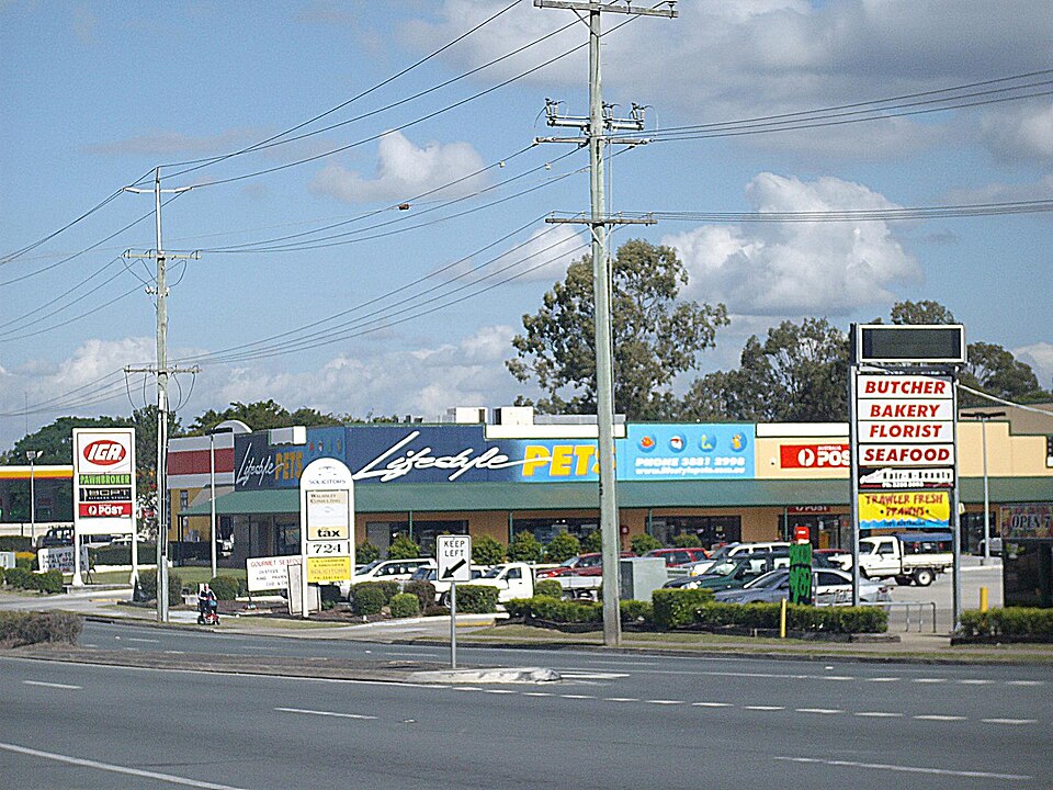 Lawnton — looking across the suburb towards the North Pine River
