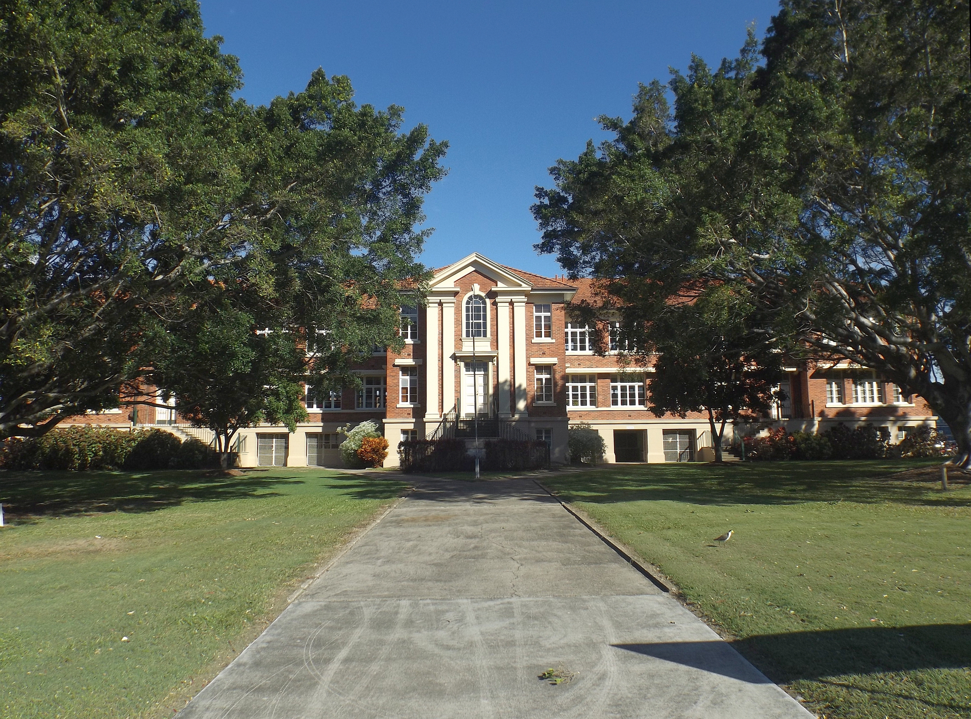 Stafford State School — a heritage-listed three-storey brick building on Stafford Road
