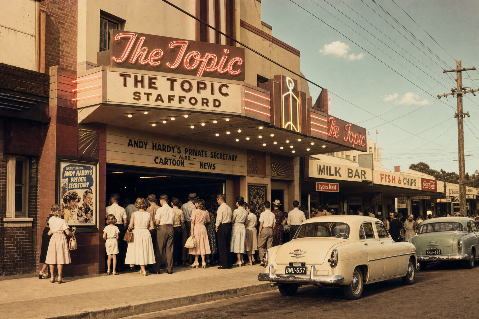The Topic Cinema, Stafford's 1950s picture theatre